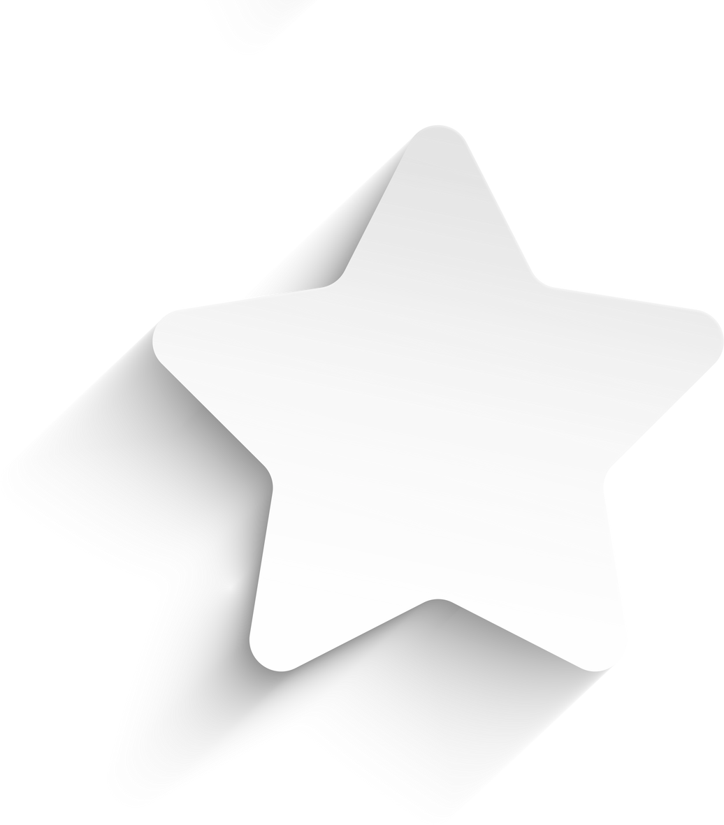 Neumorphic star shape, transparent button, Minimal button realistic shadow, change color with Duotone effect.